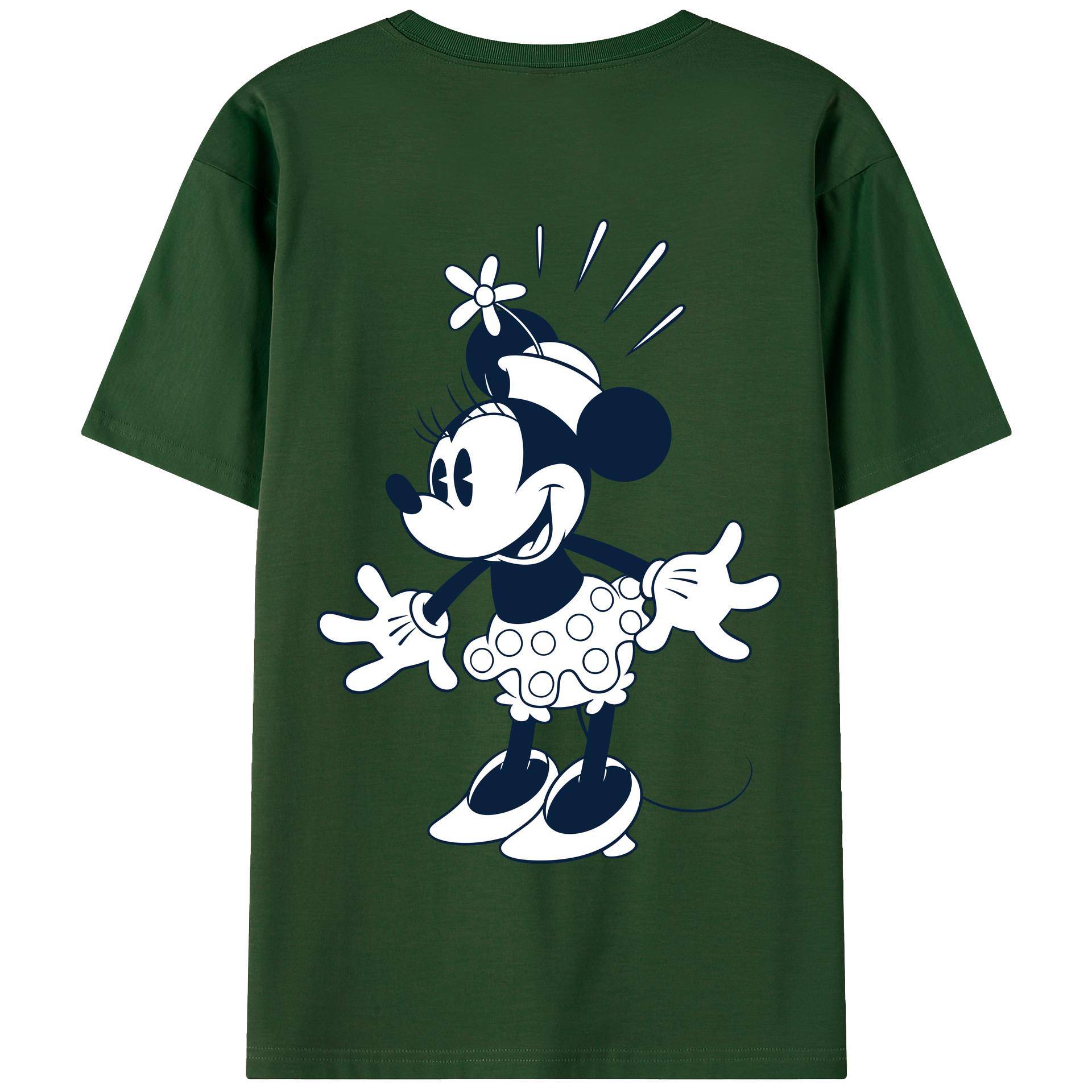 （画像用） ミッキーマウス Mickey Mouse 綿100％半袖Tシャツ（背面プリント）